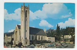 P2397, vintage postcard many old cars hollywood first methodist church calif