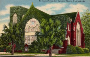 Georgia Brunswick St James Evangelical Lutheran Church Curteich