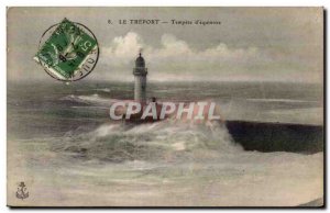 Treport - Lighthouse - lighthouse - Tempete d & # 39equinoxe - Old Postcard -...