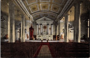 Interior of The Old Cathedral Church of St. Louis of France MO Postcard PC516