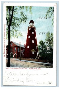 1904 Portland Observatory, Portland Maine ME PMC Antique Posted Postcard 