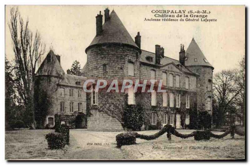 Old Postcard Courpalay Chateau de la Grange Old General Lafayette's residence