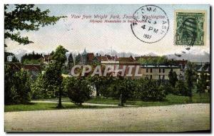 Old Postcard View from Wright Park Tacoma Washigton