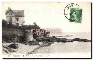 Old Postcard Pornic Rocks Noveillard