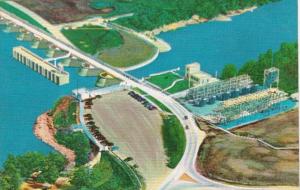 Oklahoma Aerial View Of The Approach To Grand River Dam