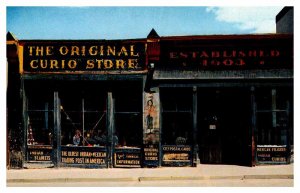 Postcard SHOP SCENE Santa Fe New Mexico NM AQ3376