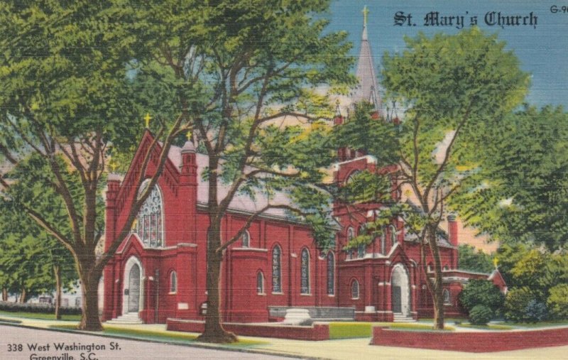 GREENVILLE, South Carolina, 30-40s; St. Mary's Church, West Washington Street