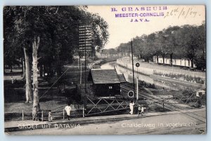 Java Indonesia Postcard Greetings from Batavia Citadelweg Aerial View 1909