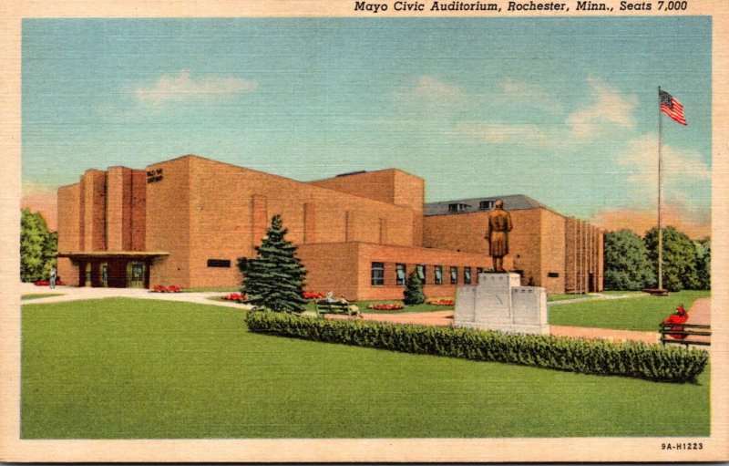 Minnesota Rochester Mayo Civic Auditorium Curteich