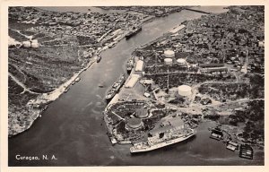 Bird's Eye View of St. Anna Channel Curacao, Netherlands Antilles Unused 