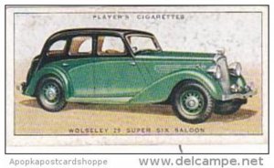 Player Cigarette Card Motor Cars No 49 Wolseley 25 Super Six Saloon