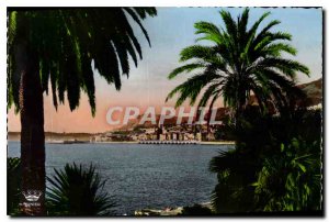 Postcard Moderne Menton General view taken from the Italian Frontiere Franco