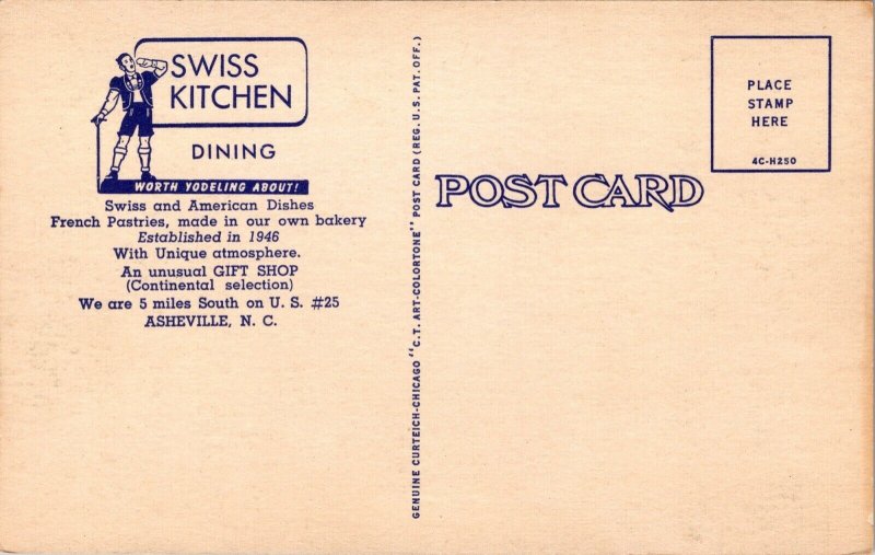 Linen Postcard Swiss Kitchen in Asheville, North Carolina~139337