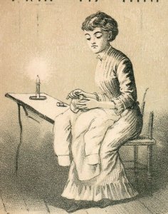 1870s-80s New Home Sewing Machine Hold-To-Light Decker & Allard Lot Of 5 P223