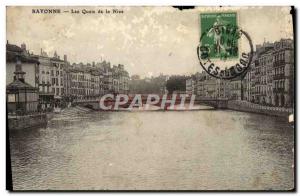 Old Postcard Bayonne Quays of Nive