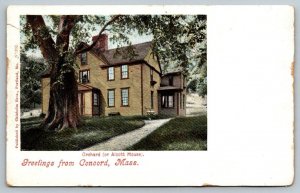 Greetings From Concord  Massachusetts   Postcard  c1905