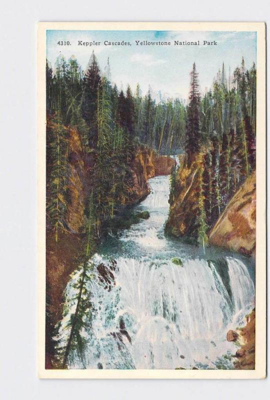 ANTIQUE POSTCARD NATIONAL STATE PARK YELLOWSTONE KEPLER CASCADE #5