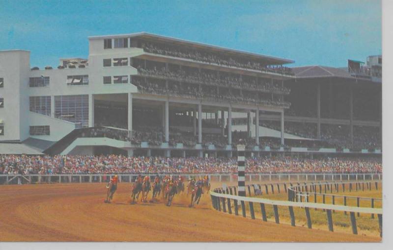 Oceanport New Jersey Monmouth Park horse racing track vintage PC Z10954 