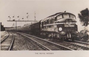 The Royal Wessex Train at Eastleigh Hants Antique Railway Real Photo Postcard