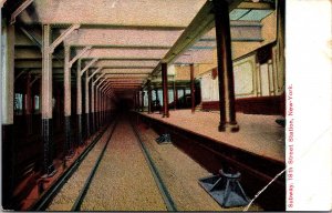 VINTAGE POSTCARD SUBWAY STATION AT 18th STREET NEW YORK CITY c. 1910 CREASE RHS