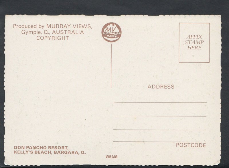 Australia Postcard- Don Pancho Resort, Kelly's Beach, Bargara, Queensland RR1949