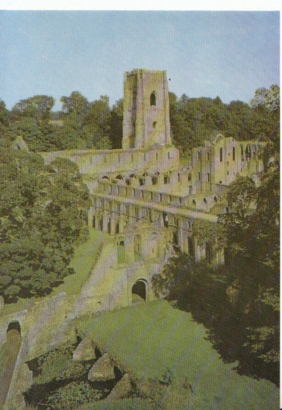 Yorkshire Postcard - Fountains Abbey - Lay-Bothers' Infirmary - Ref ZZ5116 