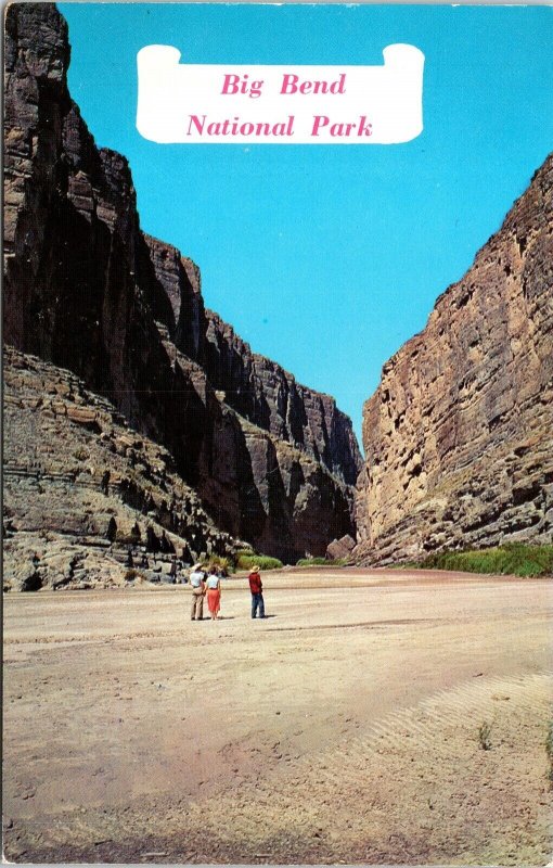 Big Bend National Park Santa Elena Canyon Rio Grande Texas TX Postcard VTG UNP 