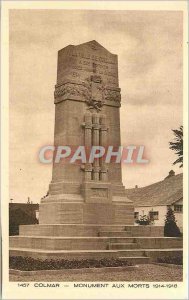 Old Postcard Colmar War Memorial 1914 1918