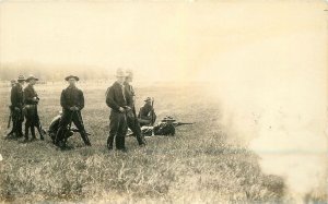 Postcard RPPC 1920s Military Target Practice Camp 23-5542