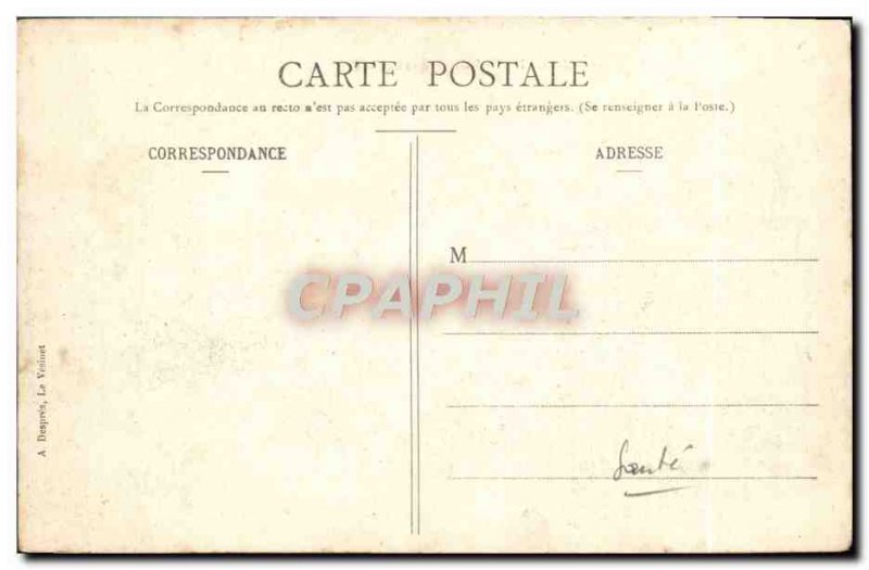 Old Postcard National Asylum Vesinet South Facade