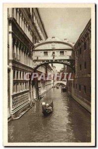 Old Postcard Venezia Del Ponte Sospiri