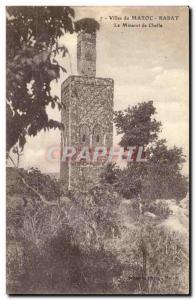 Morocco Postcard Old City of Rabat Morocco minaret Chelle