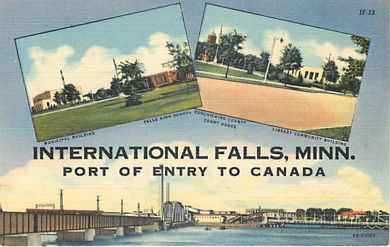 Three Views in International Falls Minnesota MN Linen