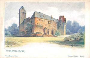 Strakonice Czech Republic Castle Antique Postcard J40734