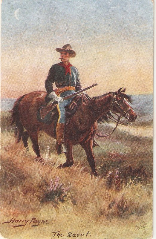 Harry Payne. The Scout Tuck Oilette The Wild West USA SeriePC # 9532