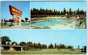 SAULT STE. MARIE, Michigan MI   Roadside MOTEL COMMODORE ca 1950s Postcard 