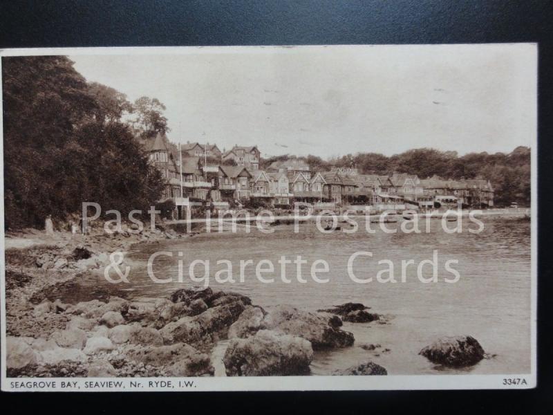 Isle of Wight: Seagrove Bay, Seaview Near Ryde c1936 - Pub by E A Sweetman & Son