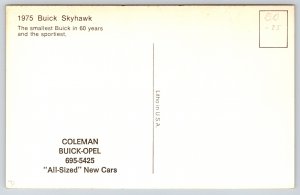 Transportation~1975 Buick Skyhawk Hatchback Coupe @ Beach House Scene~Vintage PC