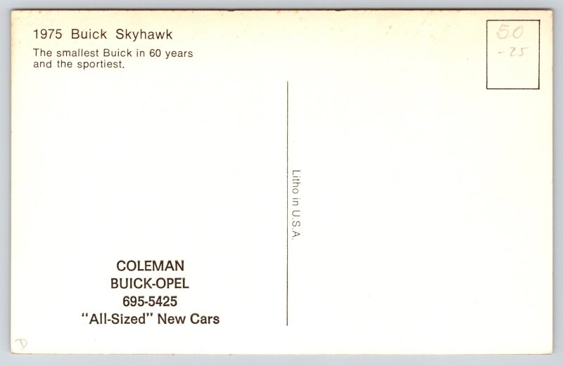 Transportation~1975 Buick Skyhawk Hatchback Coupe @ Beach House Scene~Vintage PC
