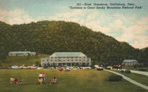 Vintage Postcard 1965 Hotel Greystone Gatlinburg Tennessee Great Smoky Mountains 