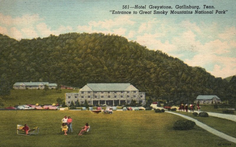 Vintage Postcard 1965 Hotel Greystone Gatlinburg Tennessee Great Smoky Mountains 