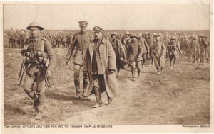 Canadian Capture Germans WW1 Prisoners Lead To Camp War Postcard