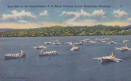 Maryland Bainbridge Boat Drill On The Susquehanna Naval Training Center