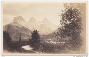 RP: The Three Sisters  Mountains , Alberta , Canada , 1910s