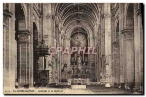 Old Postcard Sainte Anne D & # 39Auray Interior of the Basilica Organ