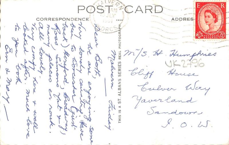 uk2796 worcester cathedral  real photo uk