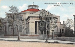 Monumental Church Richmond Virginia 1910s postcard