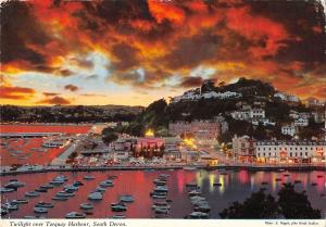 B99817 twinlight   over torquay harbour ship bateaux  devon  uk