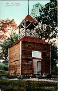 Old Belfry Lexington Mass. Divided Back Antique Postcard Vintage Reichner German 