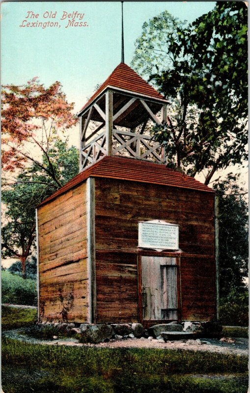 Old Belfry Lexington Mass. Divided Back Antique Postcard Vintage Reichner German 